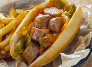 Spicy Sausage and Pepper Hogie