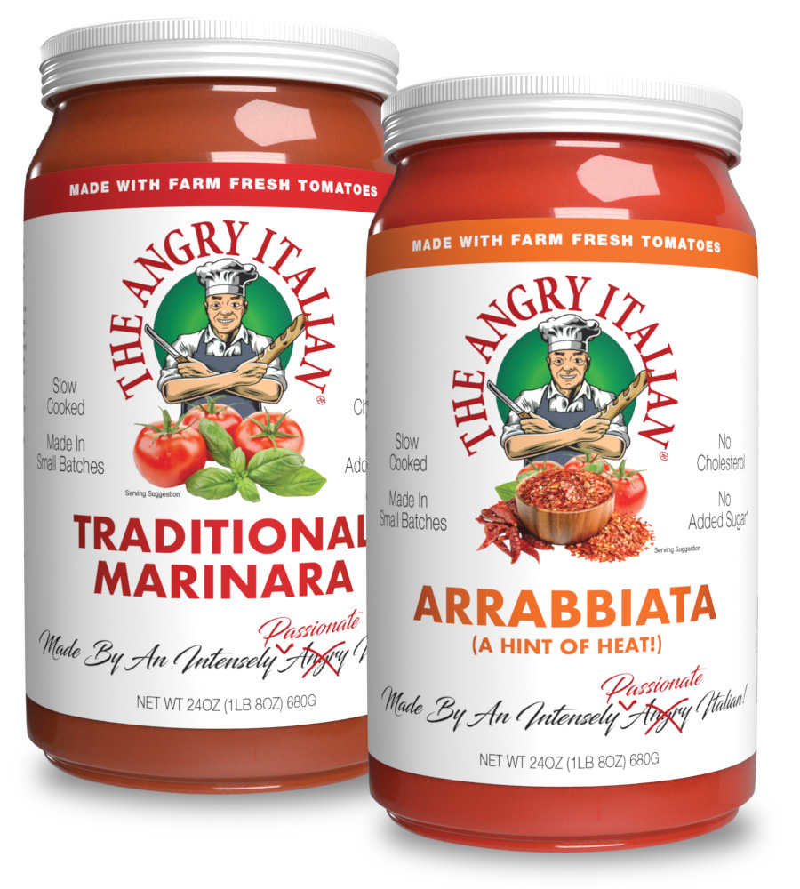 The Angry Italian® Traditional Marinara & Arrabbiata Sauces